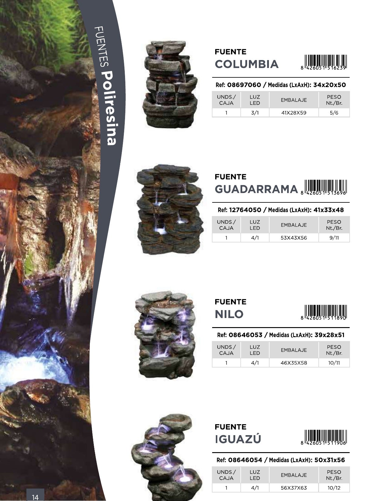 Iguazu Fountain (On Order 50% Payable on Order 50% on Delivery )