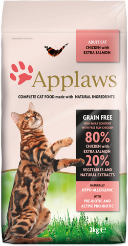 Applaws Cat Food - Adult Cat Chicken with extra Salmon 2kg