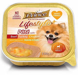 Prince Pate With Beef, Turkey and Chicken - Sauce topping with Carrots & Pasta 150g