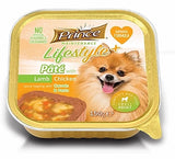 Prince Pate with Lamb & Chicken, sauce topping with Carrots & Pasta 150g