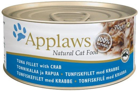 Applaws Cat Food - Tuna Fillet with Crab 70g